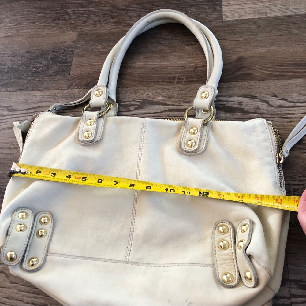 Linea Pelle cream designer soft leather bag - Picture 6 of 12